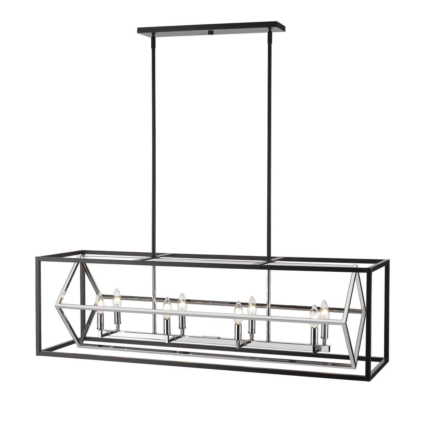 Z-LITE, EUCLID LINEAR CHANDELIER, LINEAR LIGHT FIXTURE