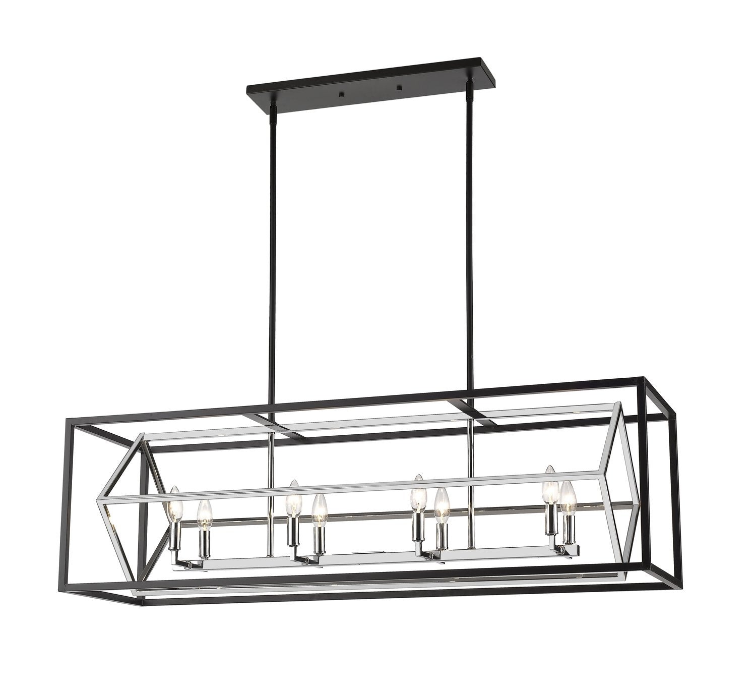 Z-LITE, EUCLID LINEAR CHANDELIER, LINEAR LIGHT FIXTURE