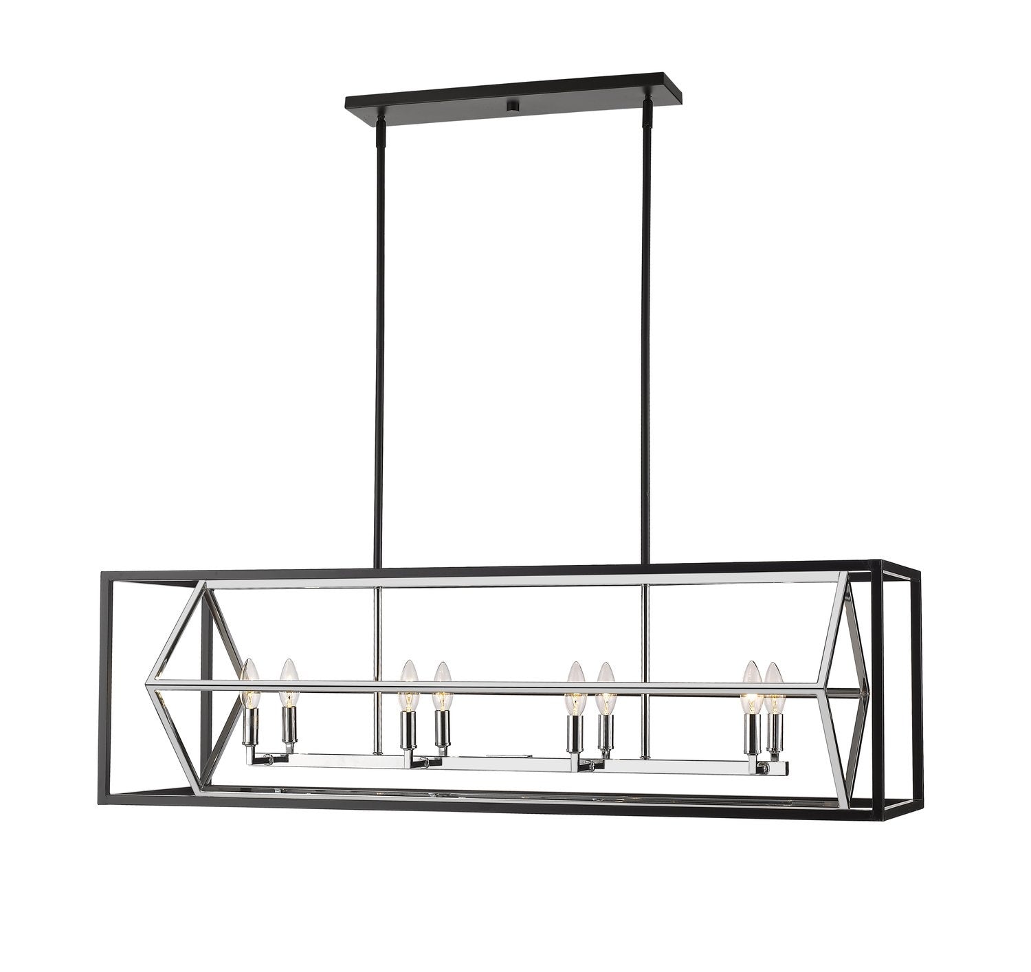 Z-LITE, EUCLID LINEAR CHANDELIER, LINEAR LIGHT FIXTURE