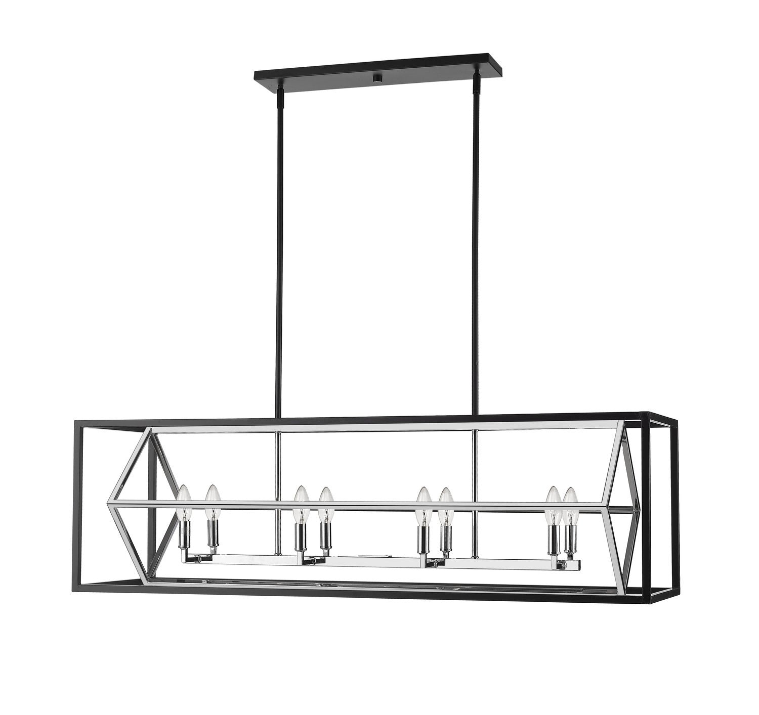 Z-LITE, EUCLID LINEAR CHANDELIER, LINEAR LIGHT FIXTURE