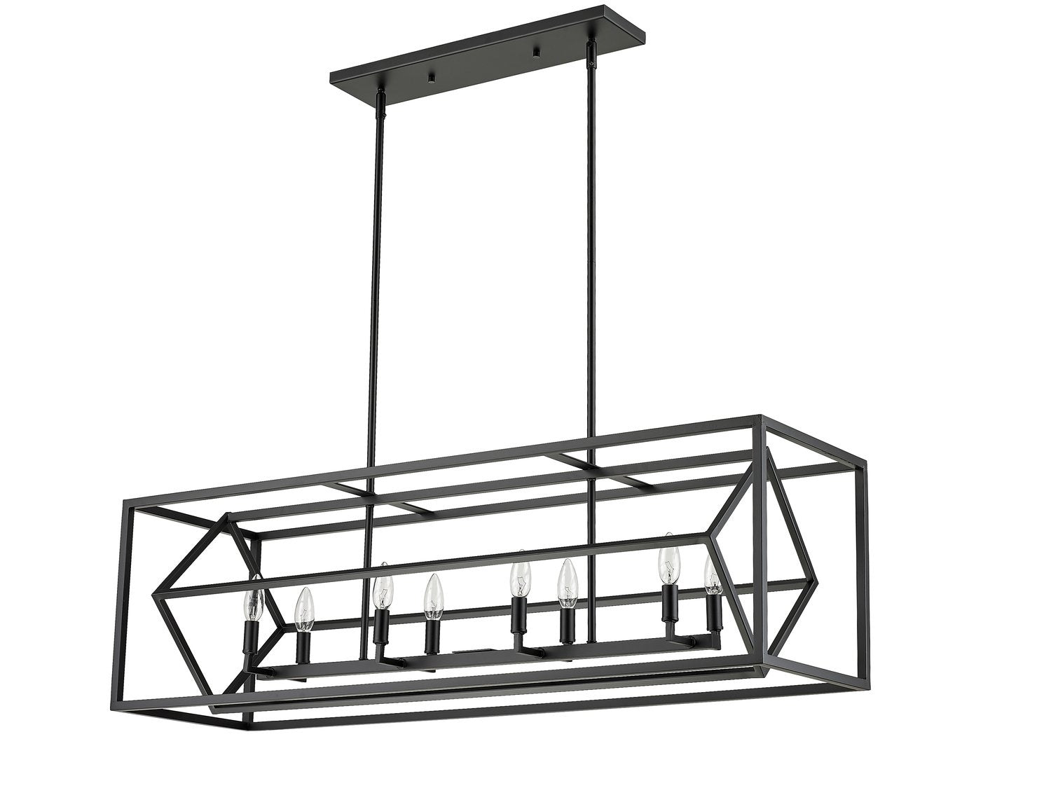 Z-LITE, EUCLID LINEAR CHANDELIER, LINEAR LIGHT FIXTURE