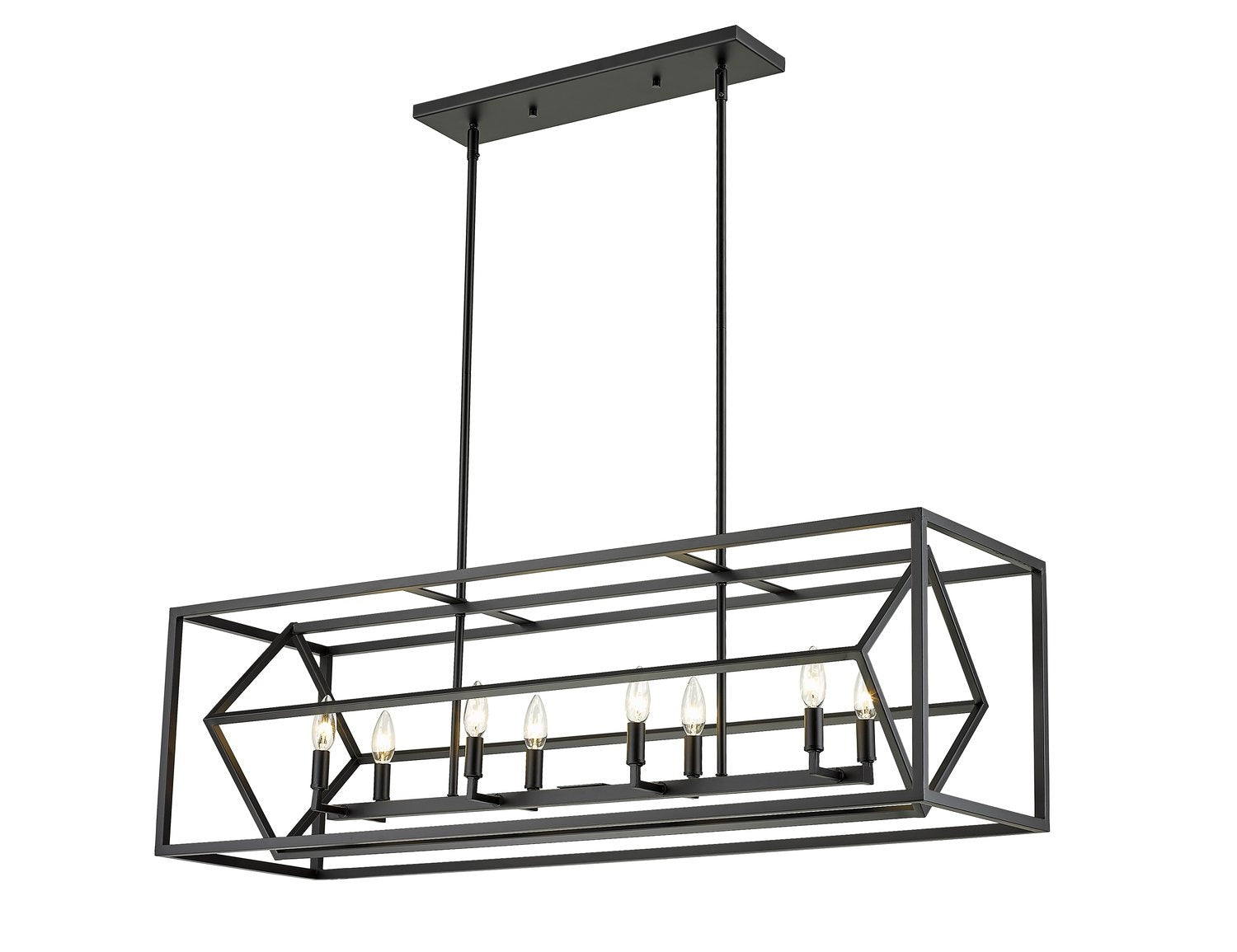 Z-LITE, EUCLID LINEAR CHANDELIER, LINEAR LIGHT FIXTURE