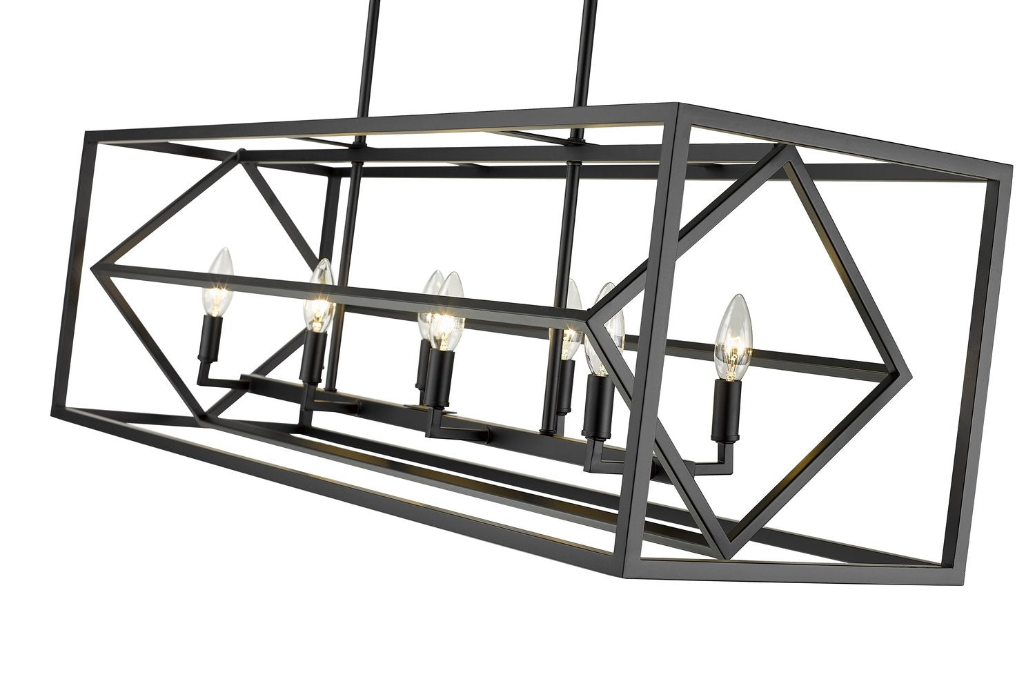 Z-LITE, EUCLID LINEAR CHANDELIER, LINEAR LIGHT FIXTURE
