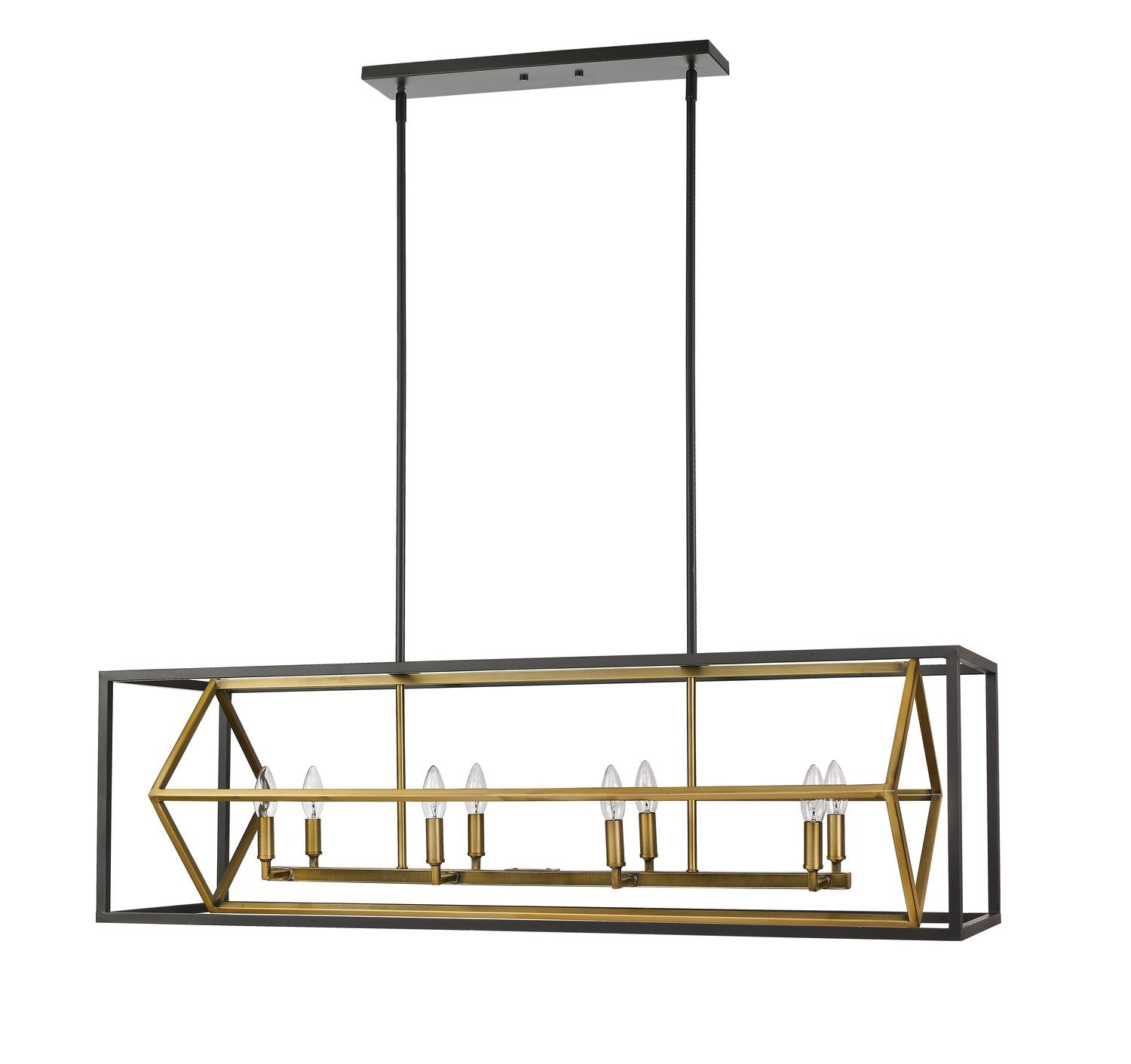 Z-LITE, EUCLID LINEAR CHANDELIER, LINEAR LIGHT