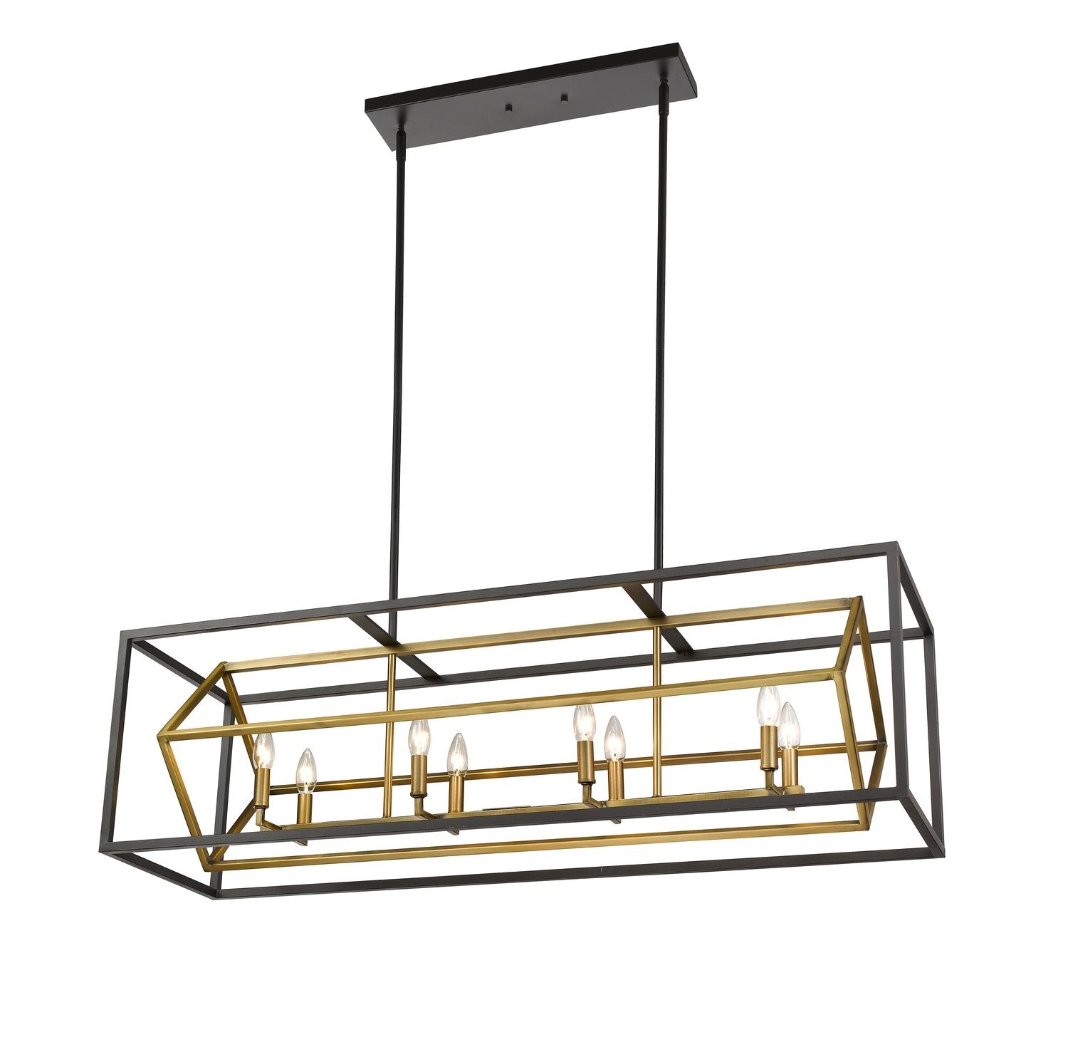 Z-LITE, EUCLID LINEAR CHANDELIER, LINEAR LIGHT FIXTURE