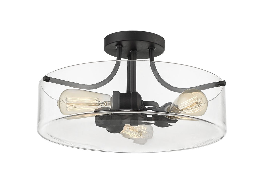 Z-LITE, DELANEY SEMI FLUSH MOUNT, SEMI FLUSH MOUNT LIGHT