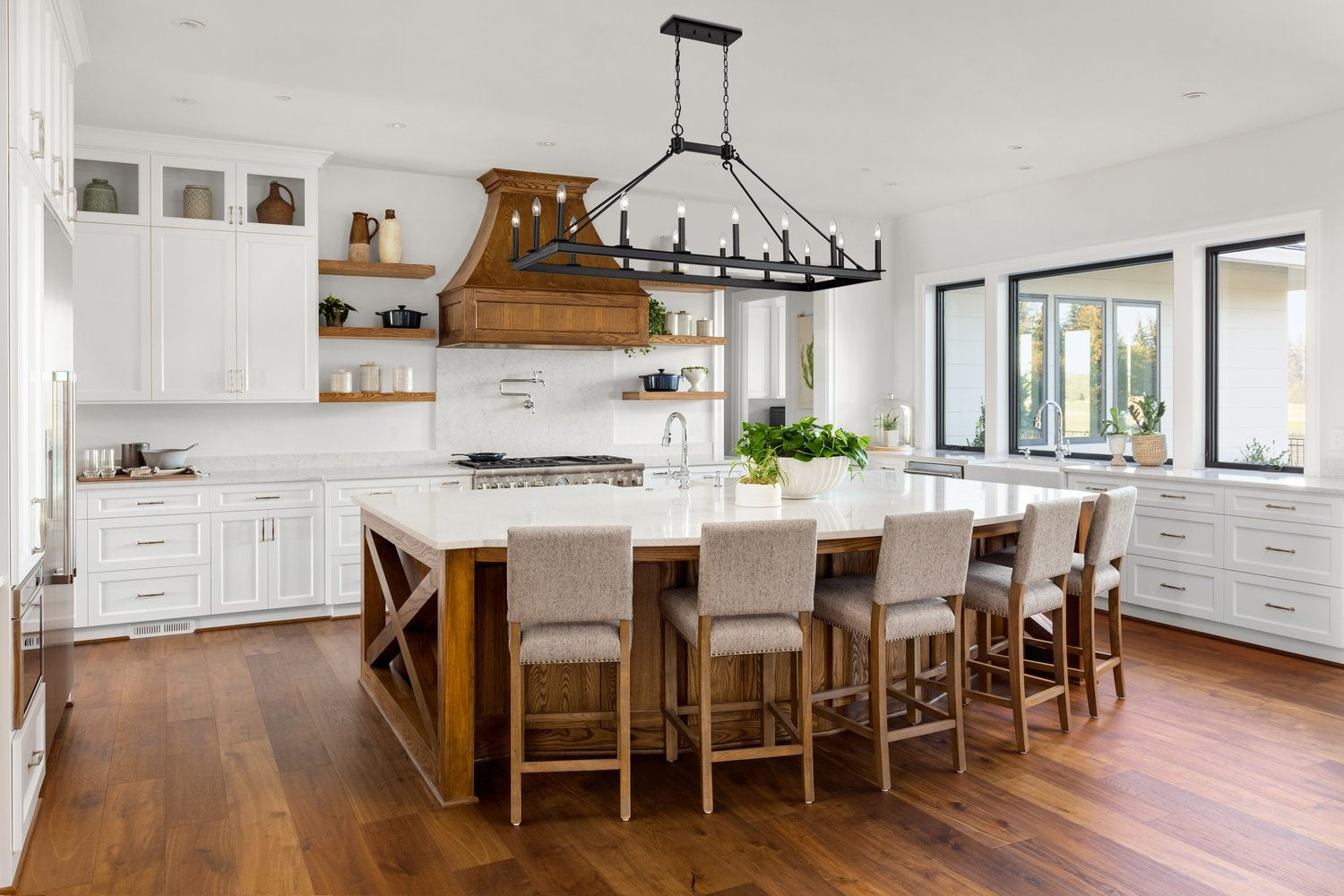 Z-LITE, BARCLAY LINEAR CHANDELIER, LINEAR LIGHT