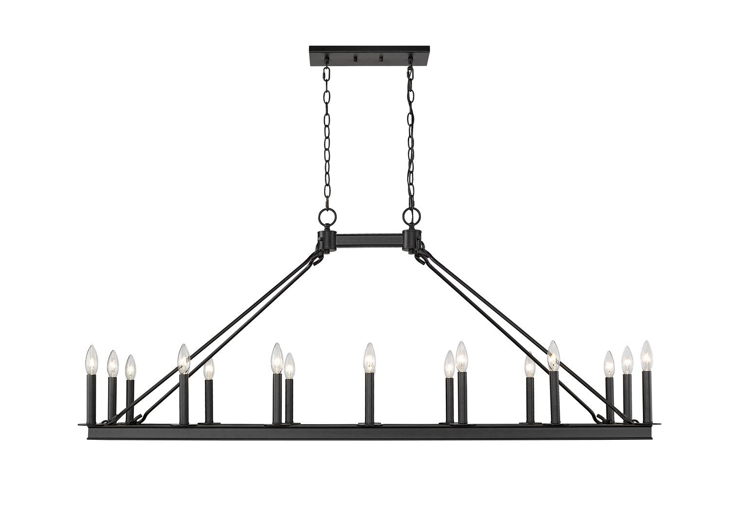 Z-LITE, BARCLAY LINEAR CHANDELIER, LINEAR LIGHT