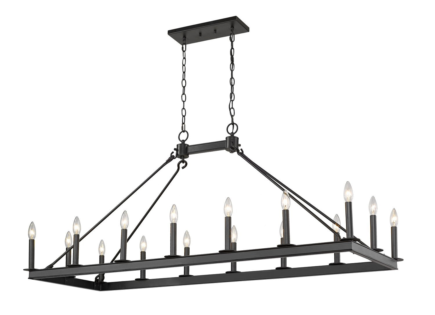 Z-LITE, BARCLAY LINEAR CHANDELIER, LINEAR LIGHT