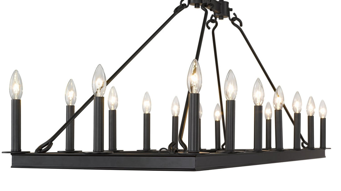 Z-LITE, BARCLAY LINEAR CHANDELIER, LINEAR LIGHT