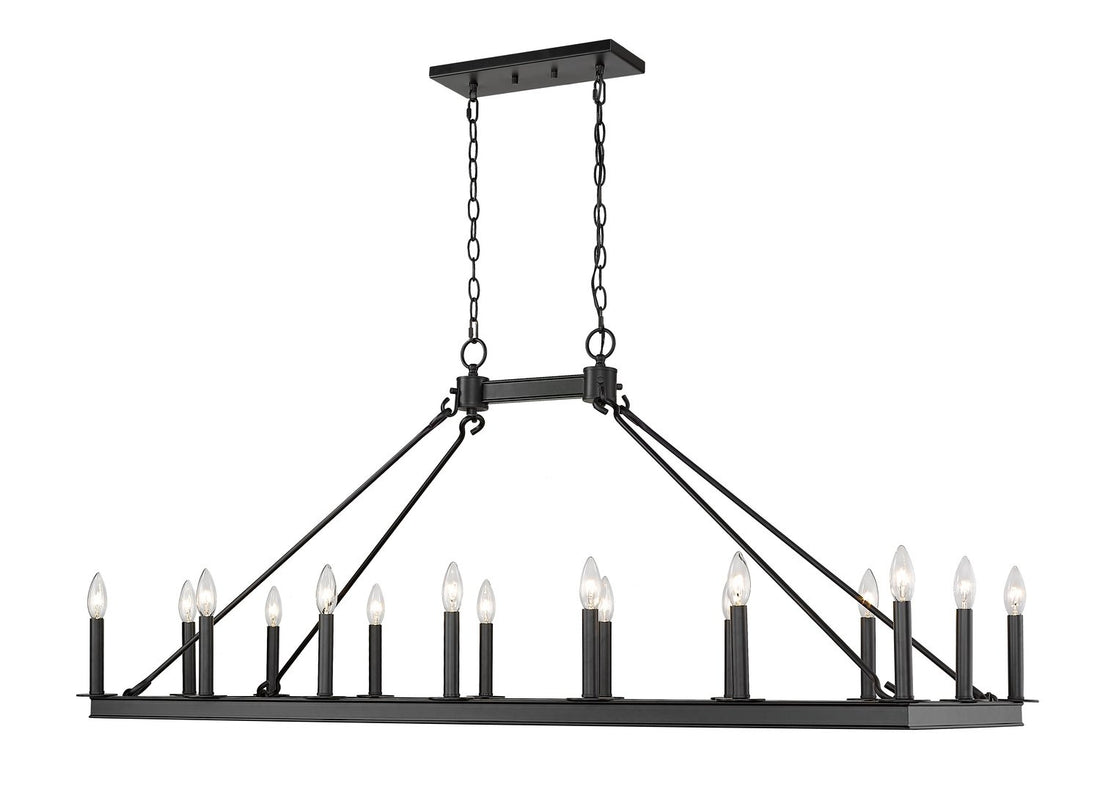 Z-LITE, BARCLAY LINEAR CHANDELIER, LINEAR LIGHT