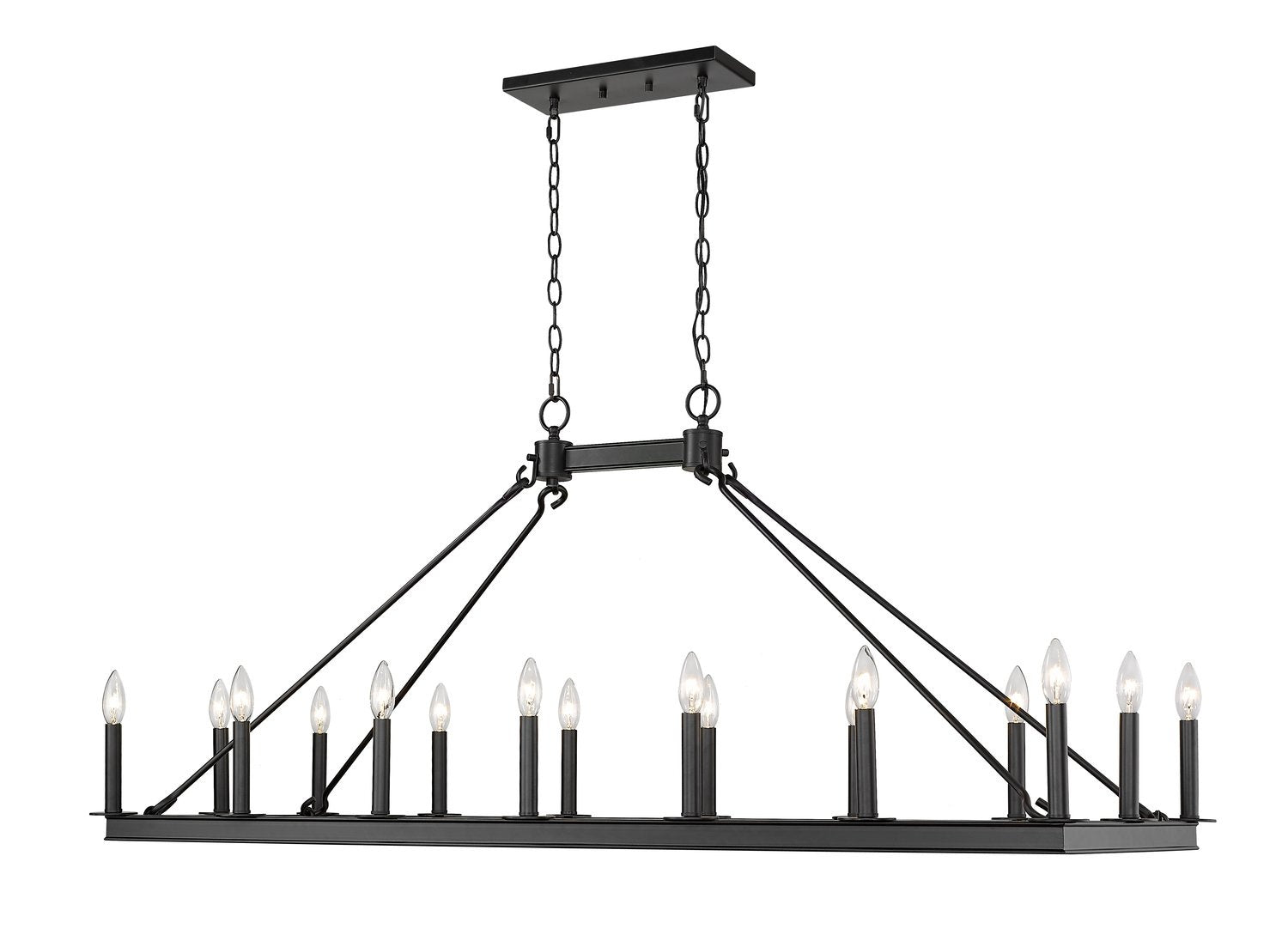 Z-LITE, BARCLAY LINEAR CHANDELIER, LINEAR LIGHT