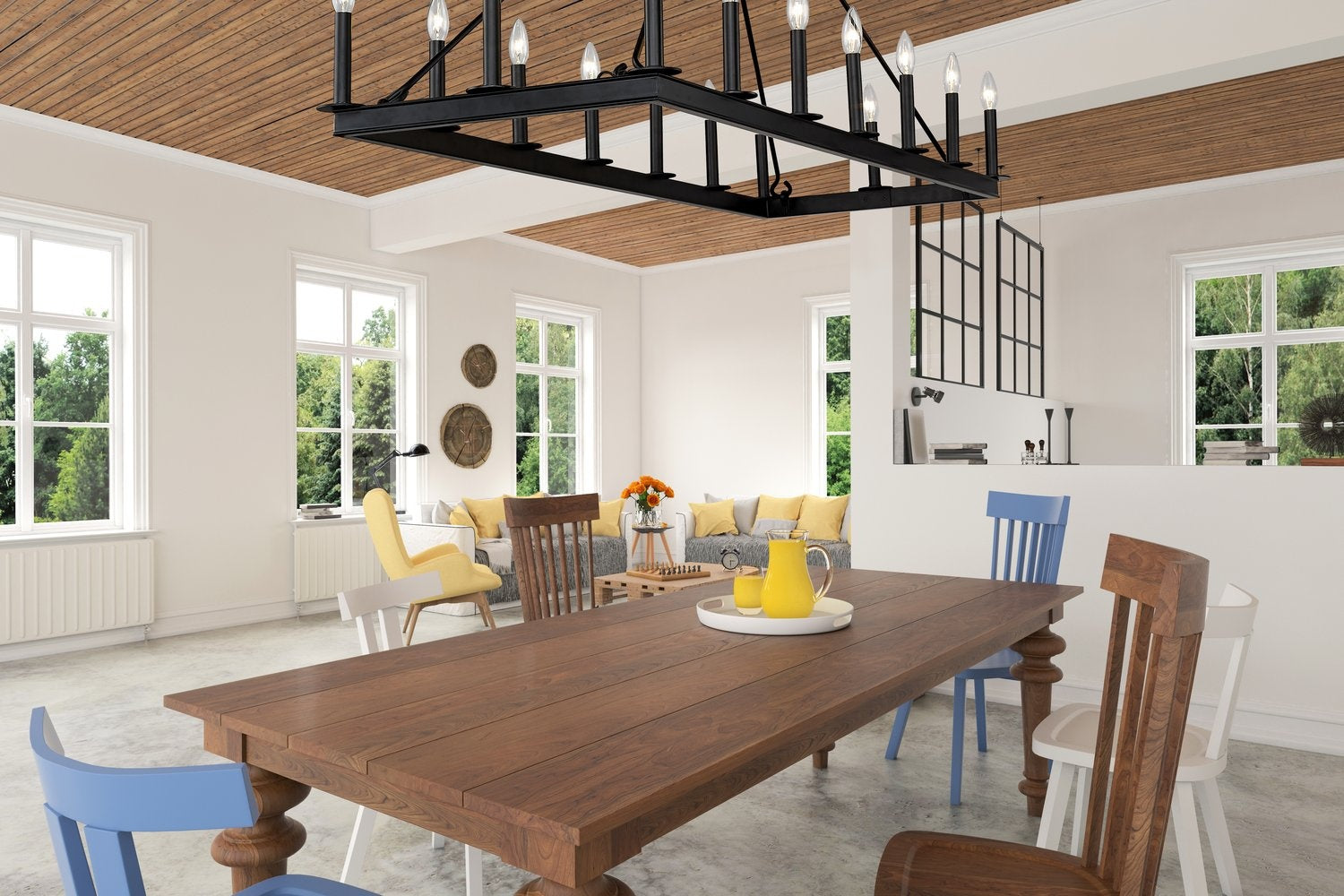 Z-LITE, BARCLAY LINEAR CHANDELIER, LINEAR LIGHT