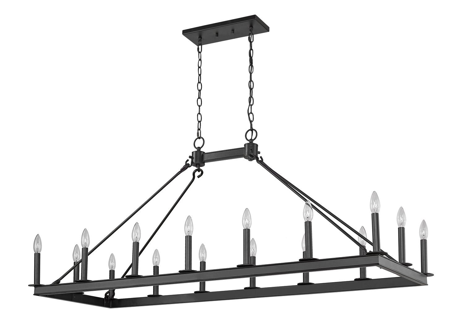 Z-LITE, BARCLAY LINEAR CHANDELIER, LINEAR LIGHT
