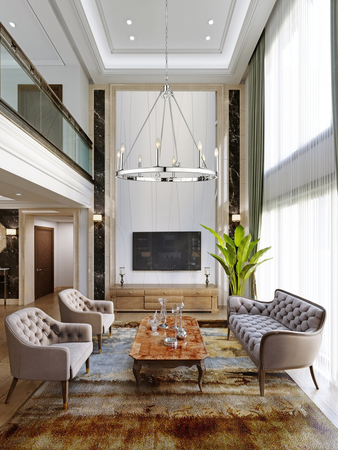 Z-LITE, BARCLAY CHANDELIER, CHANDELIER LIGHT