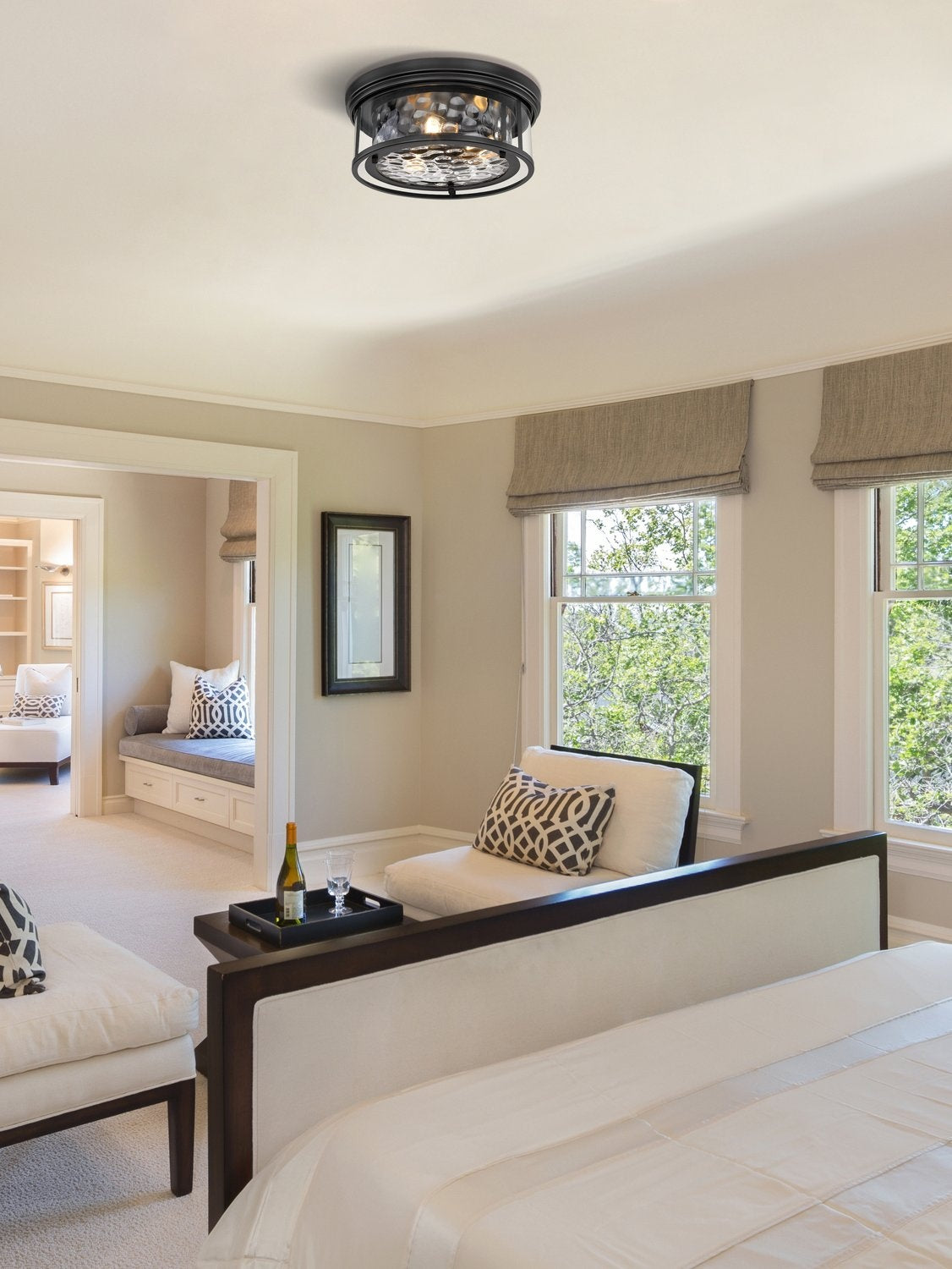Z-LITE, CLARION FLUSH MOUNT, FLUSH MOUNT CEILING LIGHTS