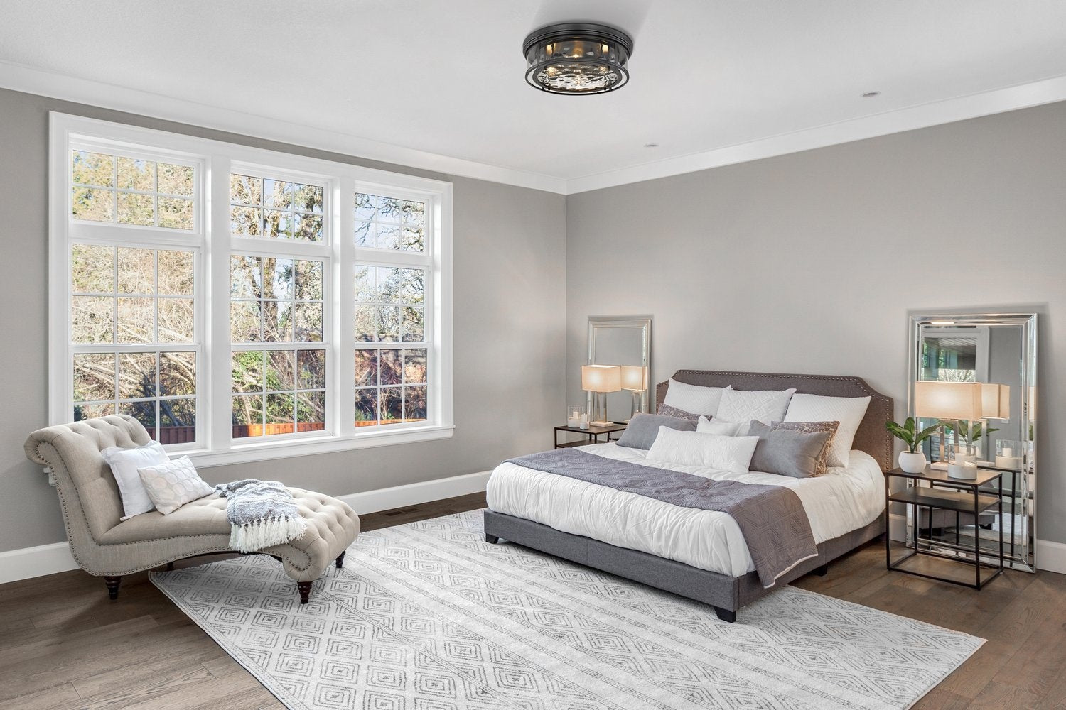 Z-LITE, CLARION FLUSH MOUNT, FLUSH MOUNT CEILING LIGHTS
