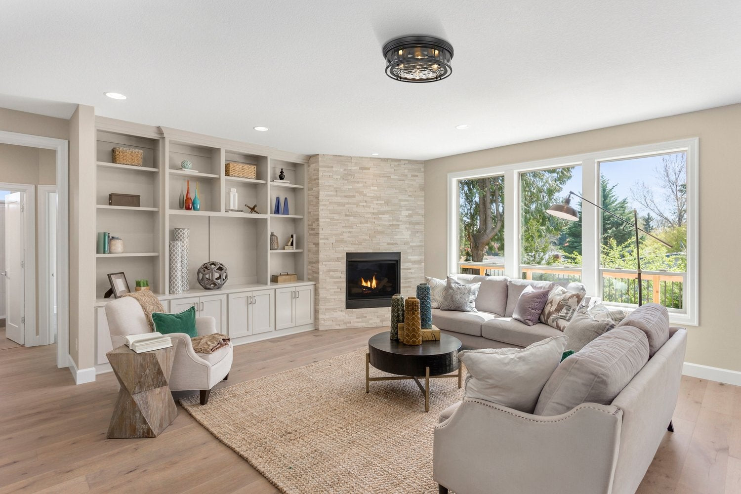 Z-LITE, CLARION FLUSH MOUNT, FLUSH MOUNT CEILING LIGHTS 