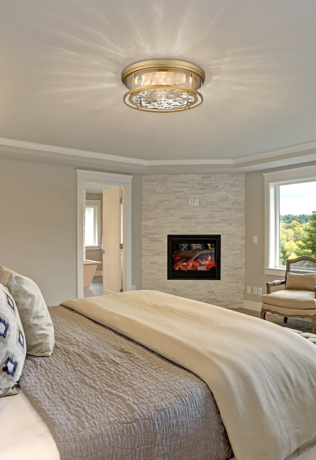 Z-LITE, CLARION FLUSH MOUNT, FLUSH MOUNT CEILING LIGHTS 