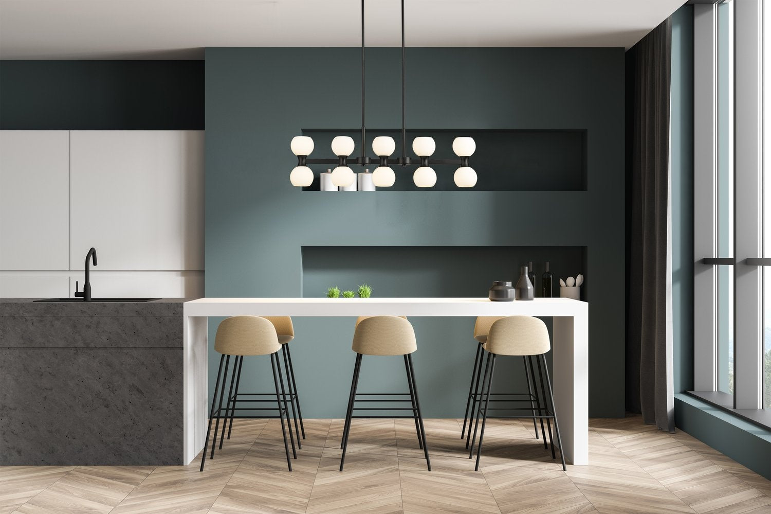 Z-LITE, ARTEMIS LINEAR CHANDELIER, LINEAR LIGHT
