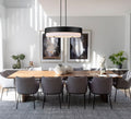 Z-LITE, COUNTERPOINT LINEAR CHANDELIER, LINEAR LIGHT FIXTURE