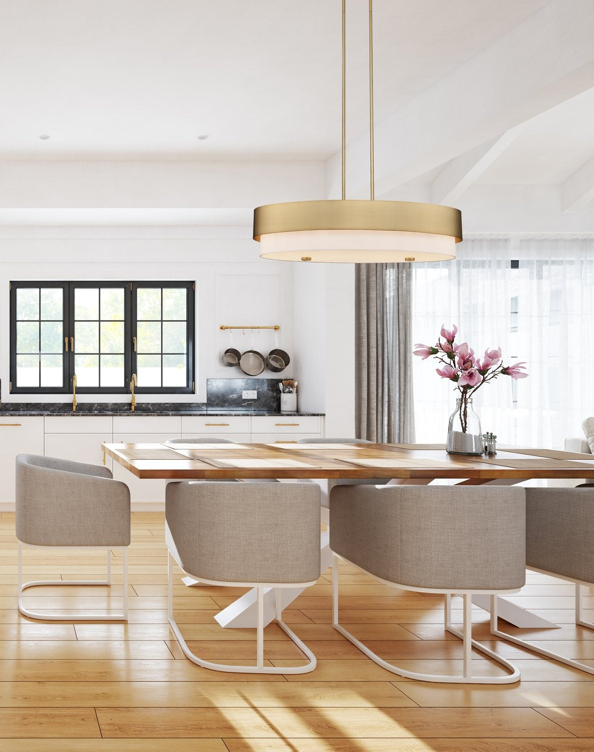 Z-LITE, COUNTERPOINT LINEAR CHANDELIER, LINEAR LIGHT