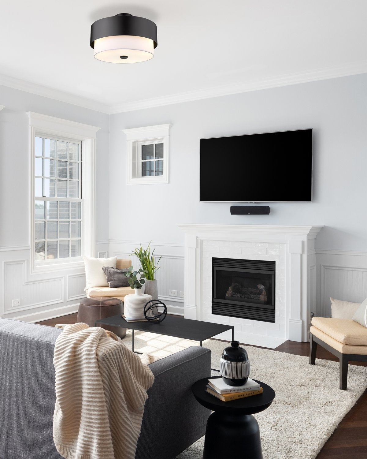 Z-LITE, COUNTERPOINT SEMI FLUSH MOUNT, SEMI FLUSH MOUNT LIGHT