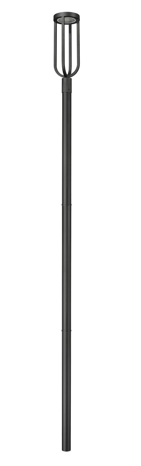 Z-LITE LELAND OUTDOOR POST MOUNTED FIXTURE | 5005PHB-5009P120-BK - Post