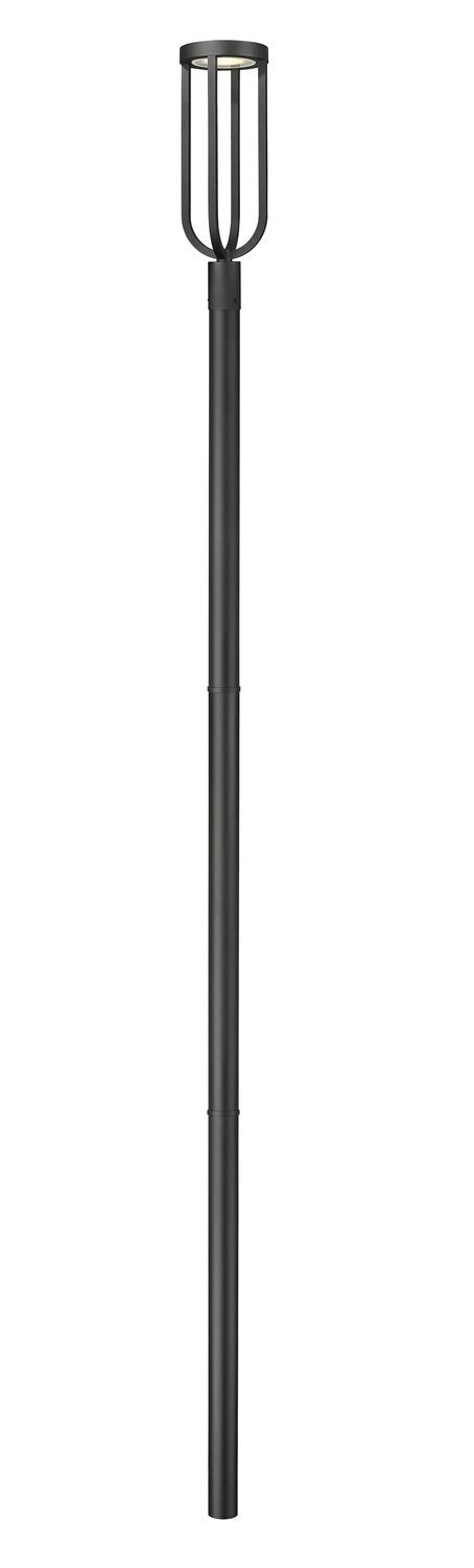 Z-LITE LELAND OUTDOOR POST MOUNTED FIXTURE | 5005PHB-5009P120-BK - Post