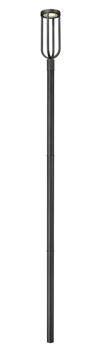 Z-LITE LELAND OUTDOOR POST MOUNTED FIXTURE | 5005PHB-5009P120-BK - Post