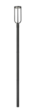 Z-LITE LELAND OUTDOOR POST MOUNTED FIXTURE | 5005PHB-5009P96-BK-L - Post