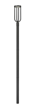 Z-LITE LELAND OUTDOOR POST MOUNTED FIXTURE | 5005PHB-5009P96-BK-L - Post