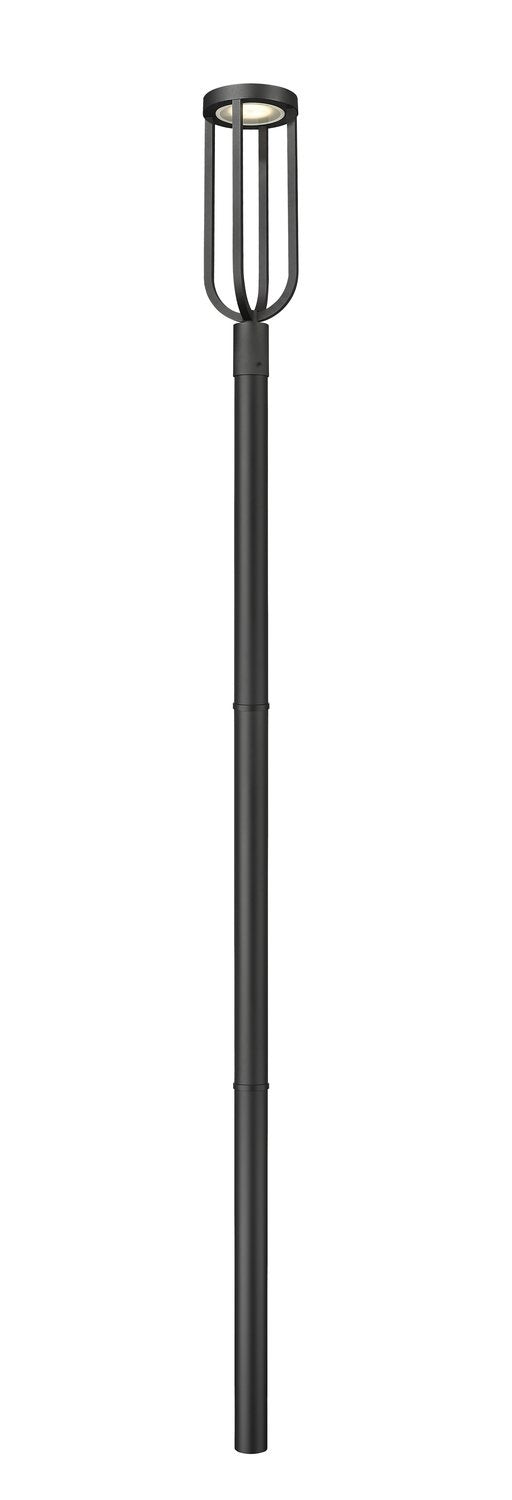 Z-LITE LELAND OUTDOOR POST MOUNTED FIXTURE | 5005PHB-5009P96-BK-L - Post