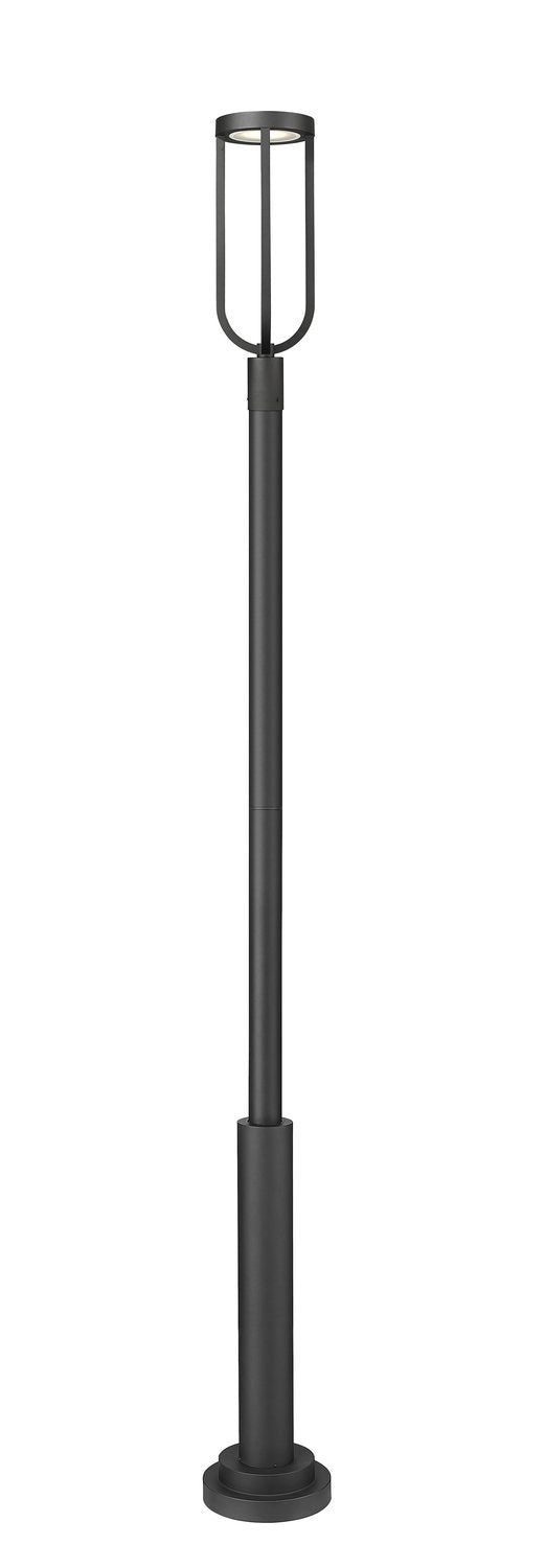 Z-LITE LELAND OUTDOOR POST MOUNTED FIXTURE | 5005PHB-5010P-BK-LED - Post