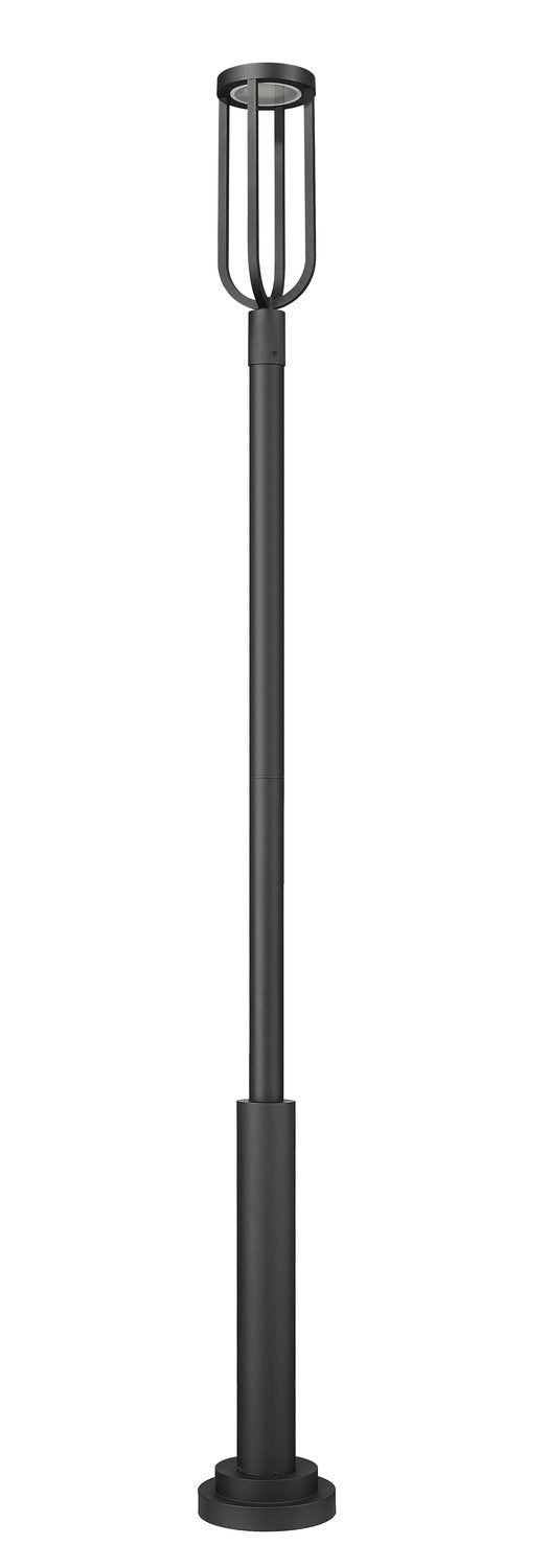 Z-LITE LELAND OUTDOOR POST MOUNTED FIXTURE | 5005PHB-5010P-BK-LED - Post