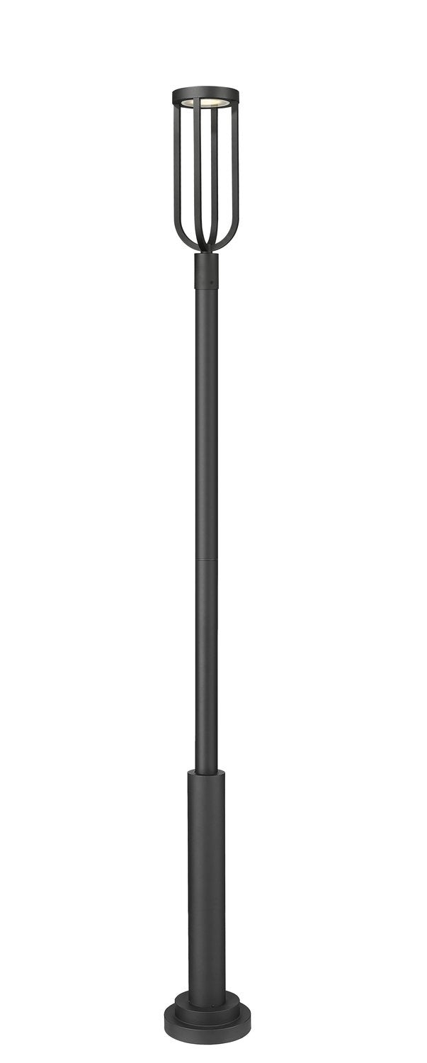 Z-LITE LELAND OUTDOOR POST MOUNTED FIXTURE | 5005PHB-5010P-BK-LED - Post