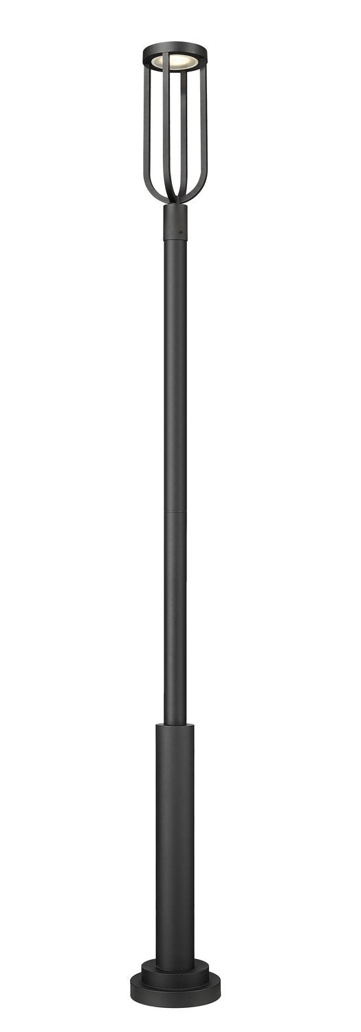 Z-LITE LELAND OUTDOOR POST MOUNTED FIXTURE | 5005PHB-5010P-BK-LED - Post