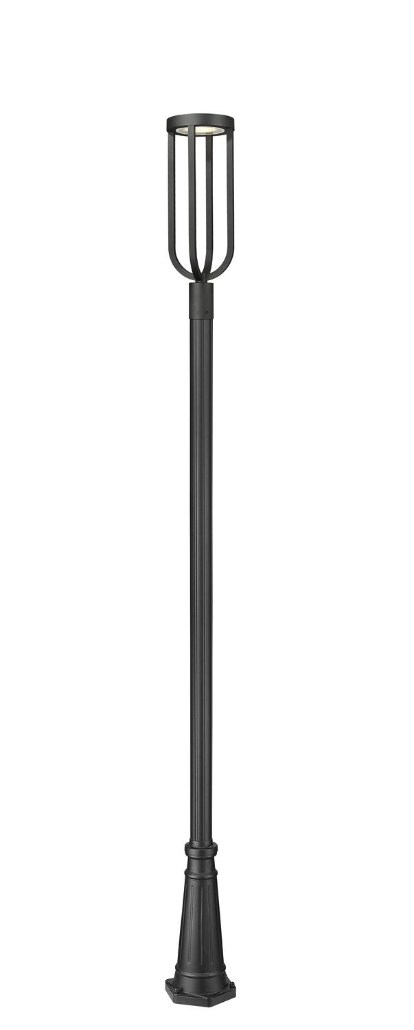 Z-LITE LELAND OUTDOOR POST MOUNTED FIXTURE | 5005PHB-5011P-BK-LED - Post