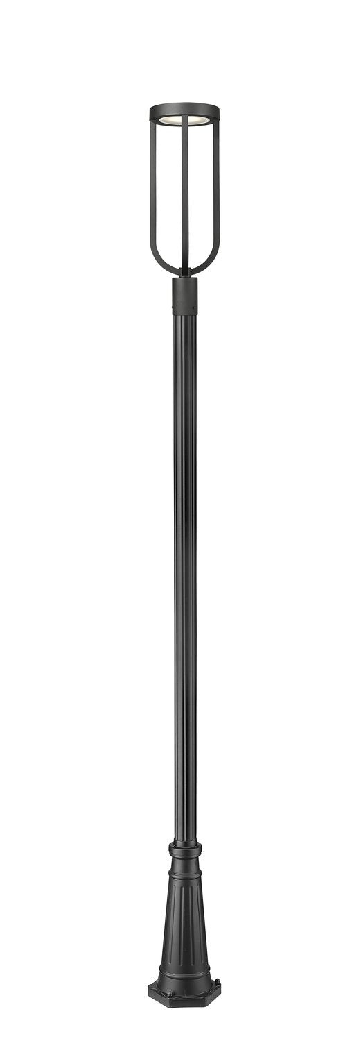 Z-LITE LELAND OUTDOOR POST MOUNTED FIXTURE | 5005PHB-5011P-BK-LED - Post