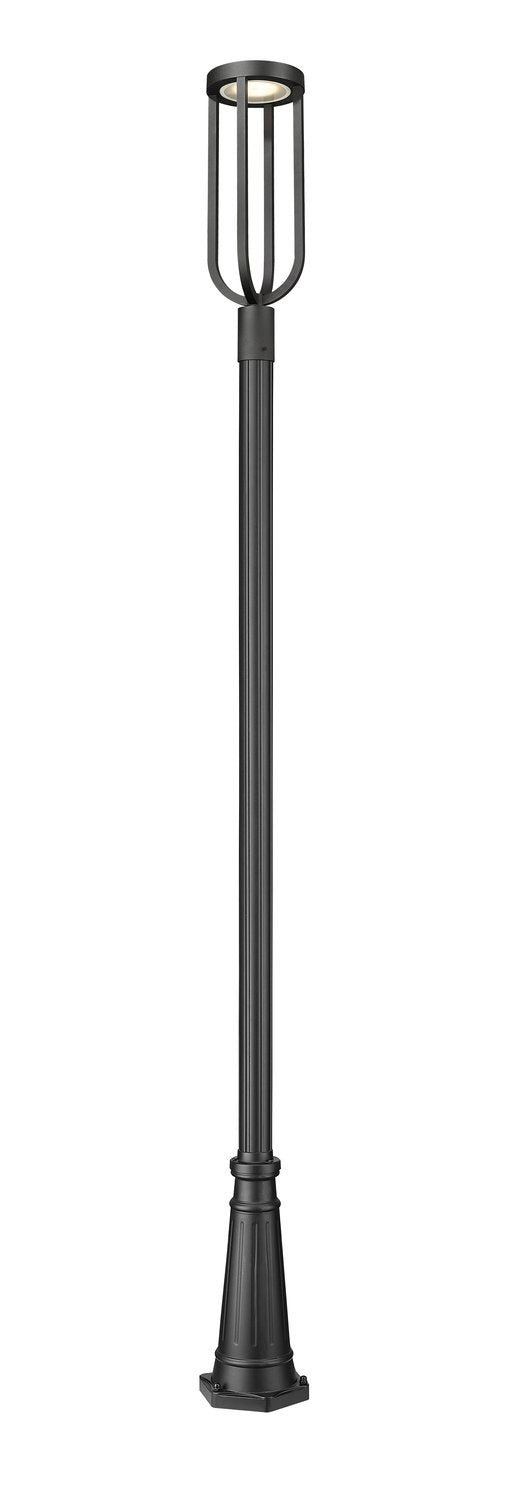 Z-LITE LELAND OUTDOOR POST MOUNTED FIXTURE | 5005PHB-5011P-BK-LED - Post
