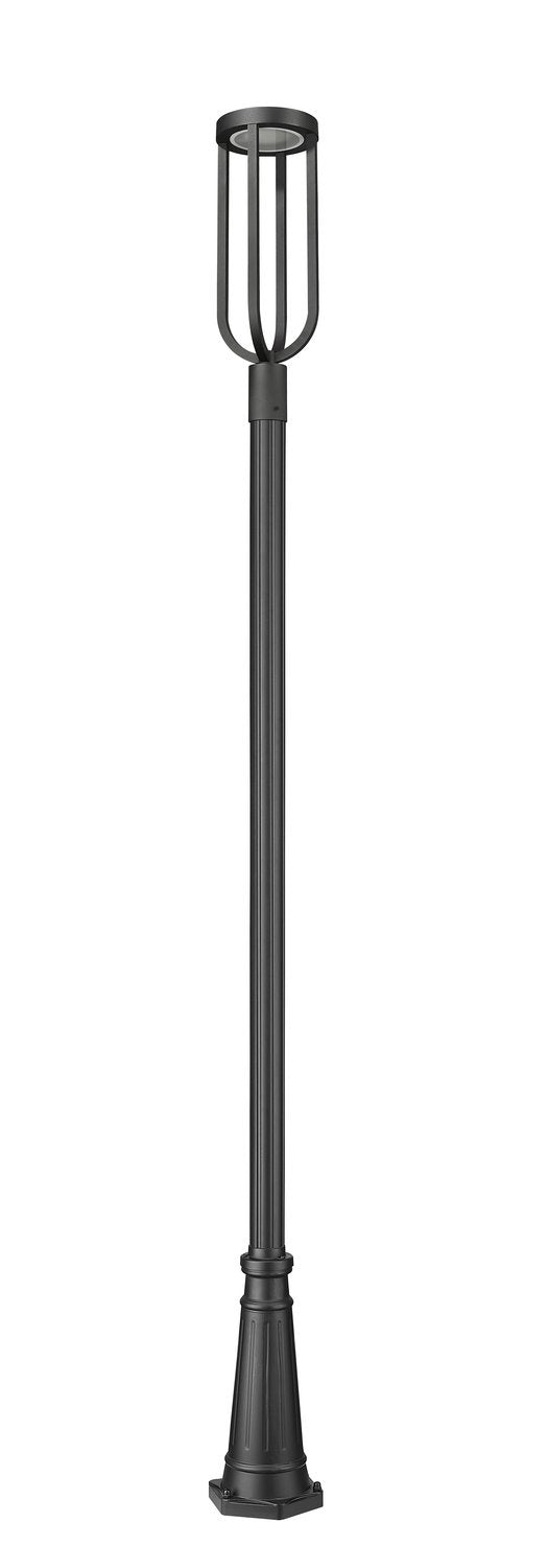 Z-LITE LELAND OUTDOOR POST MOUNTED FIXTURE | 5005PHB-5011P-BK-LED - Post