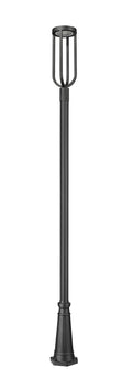 Z-LITE LELAND OUTDOOR POST MOUNTED FIXTURE | 5005PHB-5011P-BK-LED - Post