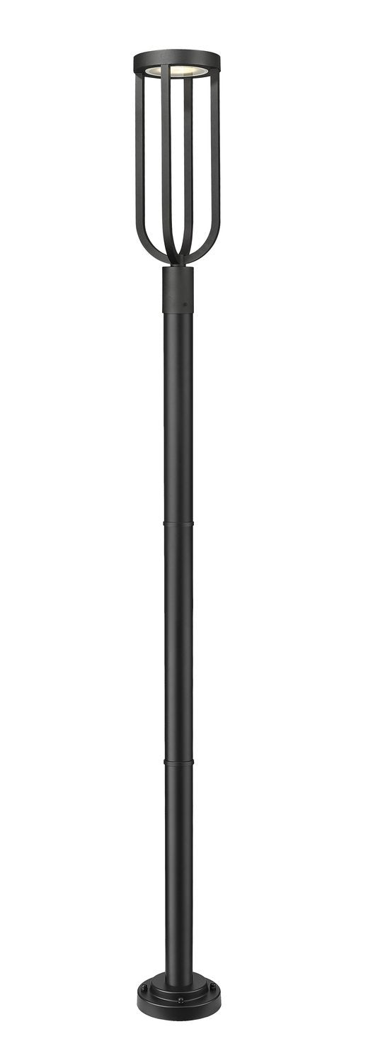Z-LITE LELAND OUTDOOR POST MOUNTED FIXTURE | 5005PHB-5012P-BK-LED - Post