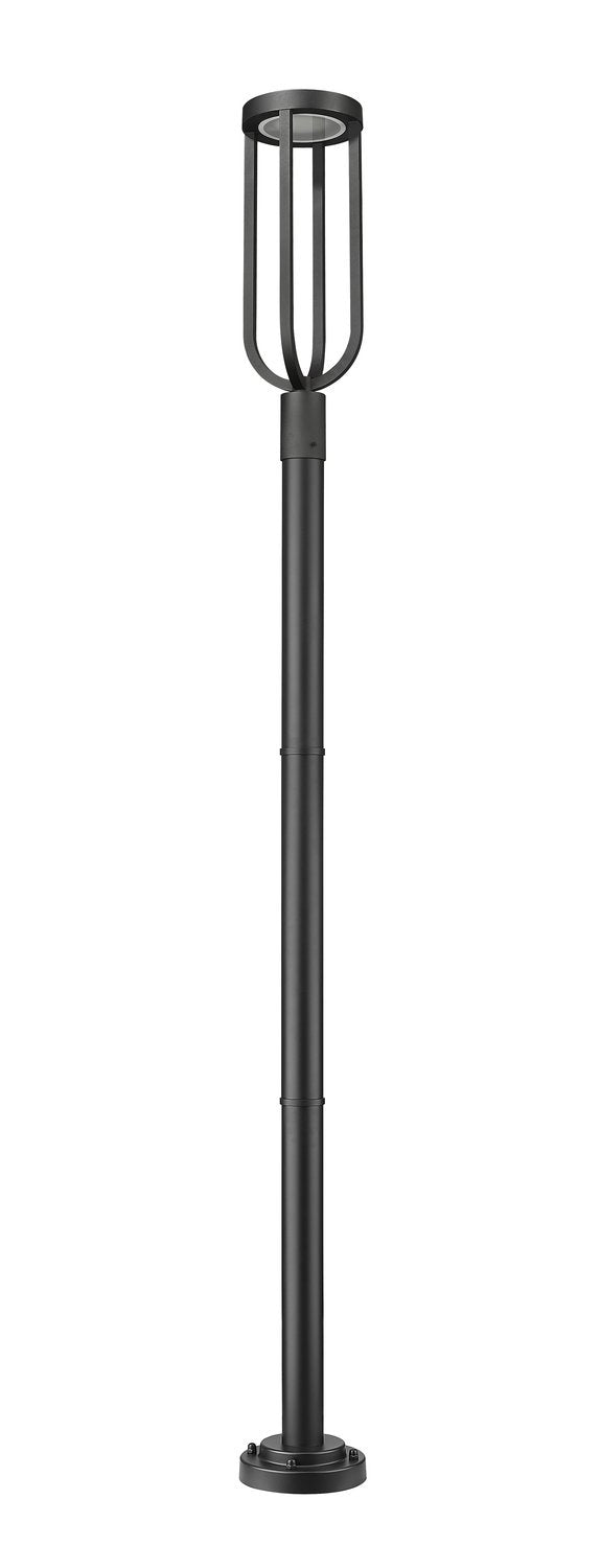 Z-LITE LELAND OUTDOOR POST MOUNTED FIXTURE | 5005PHB-5012P-BK-LED - Post