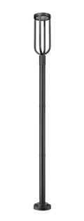 Z-LITE LELAND OUTDOOR POST MOUNTED FIXTURE | 5005PHB-5012P-BK-LED - Post