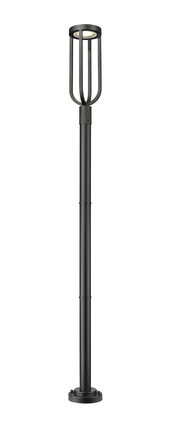 Z-LITE LELAND OUTDOOR POST MOUNTED FIXTURE | 5005PHB-5012P-BK-LED - Post