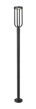 Z-LITE LELAND OUTDOOR POST MOUNTED FIXTURE | 5005PHB-5012P-BK-LED - Post