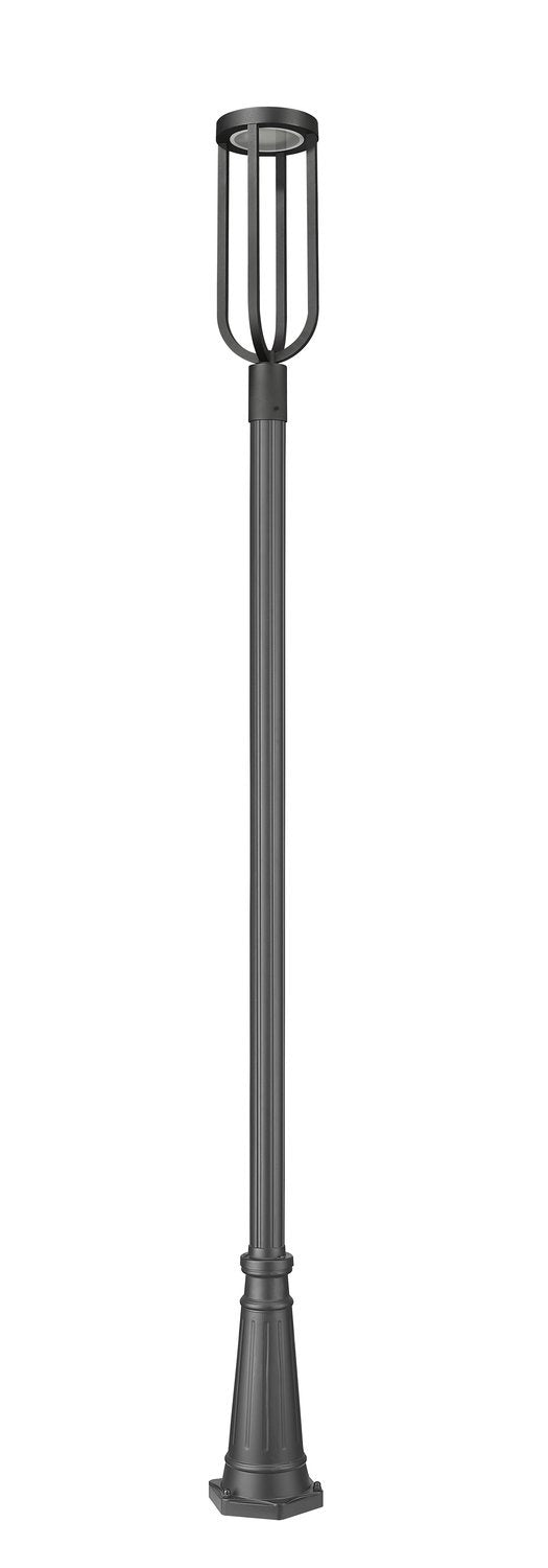 Z-LITE LELAND OUTDOOR POST MOUNTED FIXTURE | 5005PHB-519P-BK-LED - Post