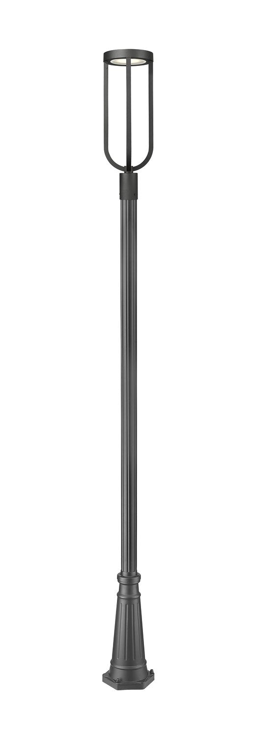 Z-LITE LELAND OUTDOOR POST MOUNTED FIXTURE | 5005PHB-519P-BK-LED - Post