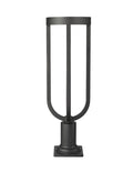 Z-LITE LELAND OUTDOOR PIER MOUNTED FIXTURE | 5005PHB-533PM-BK-LED - Post